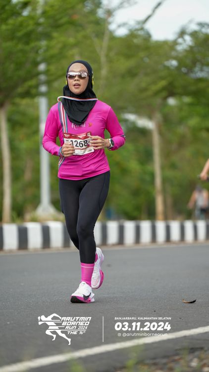 Race photo from Arutmin Borneo Run 2024