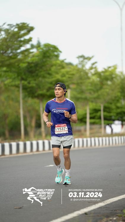 Race photo from Arutmin Borneo Run 2024