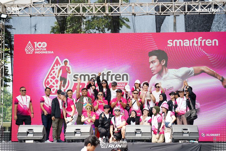 Race photo from Smartfren Run 2025 