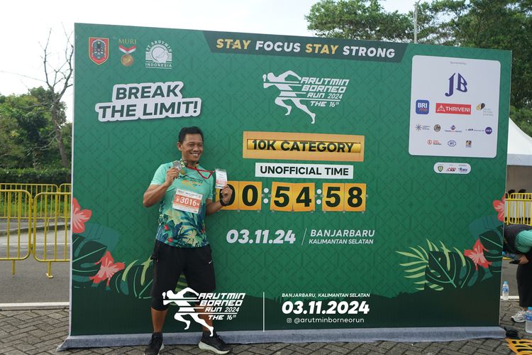 Race photo from Arutmin Borneo Run 2024