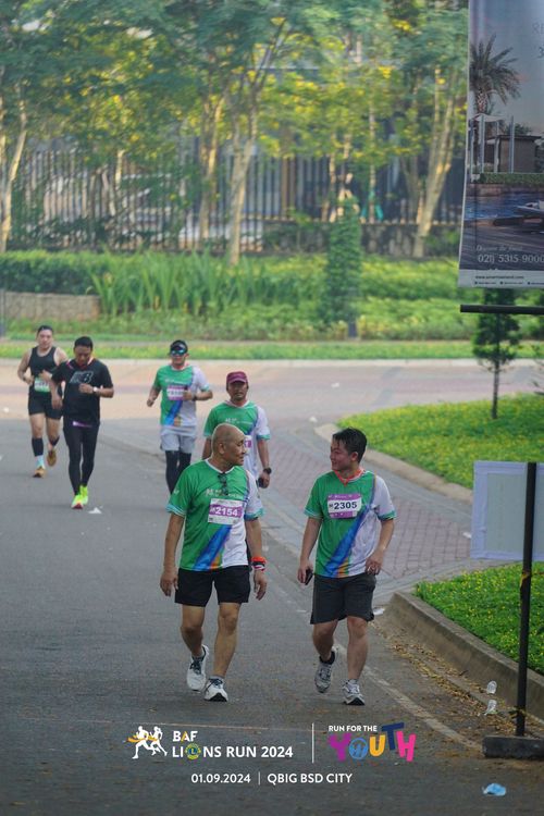Race photo from BAF LIONS RUN 2024