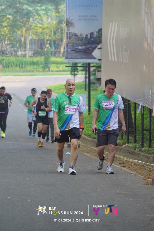 Race photo from BAF LIONS RUN 2024