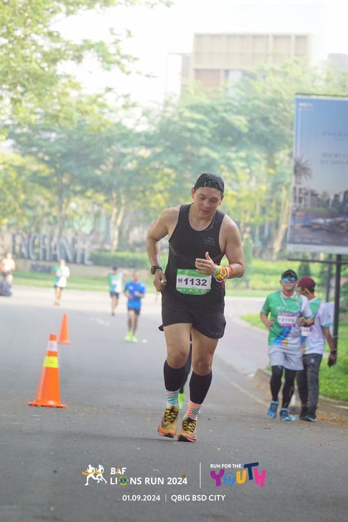 Race photo from BAF LIONS RUN 2024
