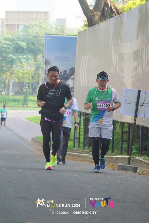 Race photo from BAF LIONS RUN 2024
