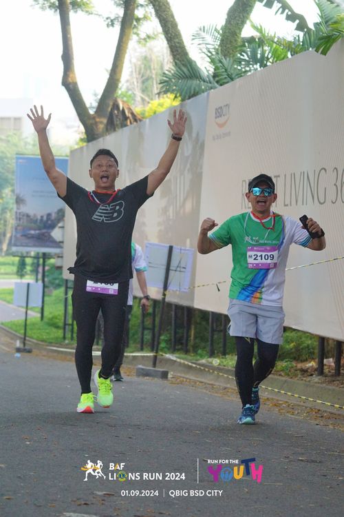 Race photo from BAF LIONS RUN 2024