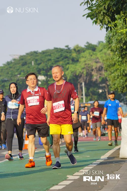 Race photo from Nu Skin Run 10K