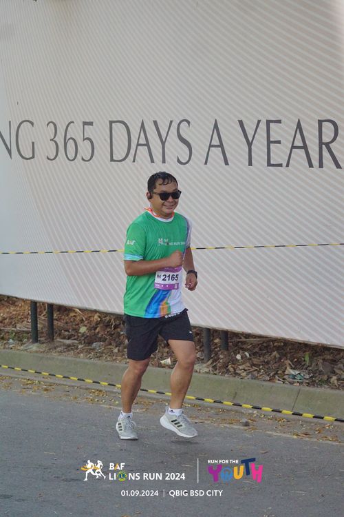 Race photo from BAF LIONS RUN 2024