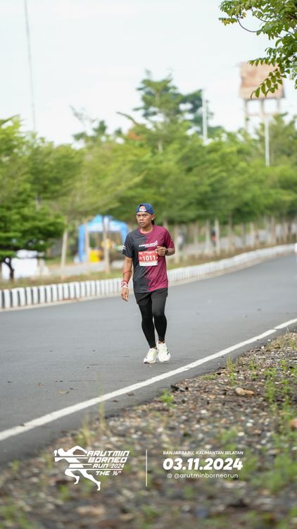 Race photo from Arutmin Borneo Run 2024