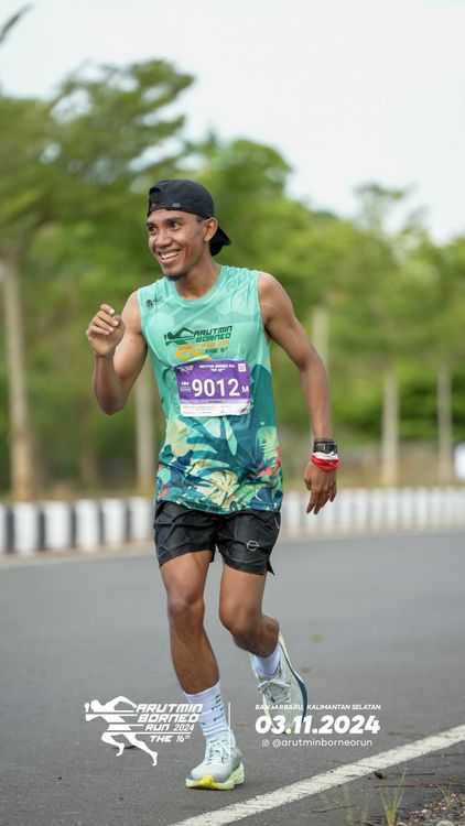 Race photo from Arutmin Borneo Run 2024