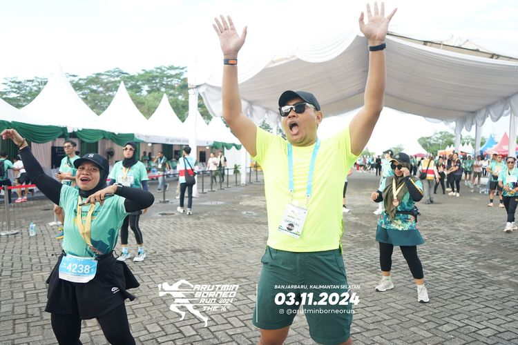 Race photo from Arutmin Borneo Run 2024