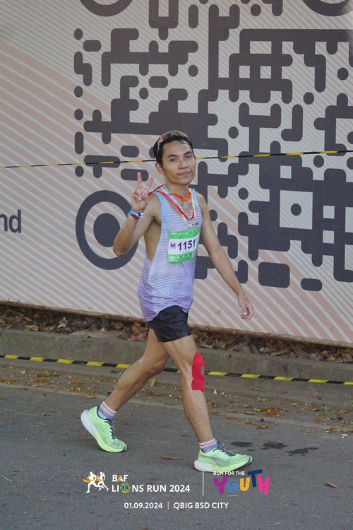 Race photo from BAF LIONS RUN 2024