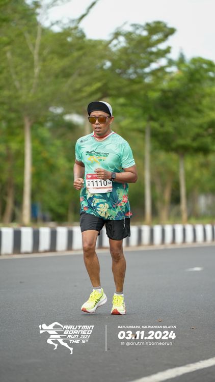 Race photo from Arutmin Borneo Run 2024