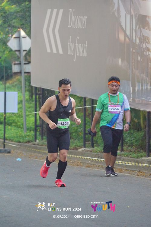 Race photo from BAF LIONS RUN 2024
