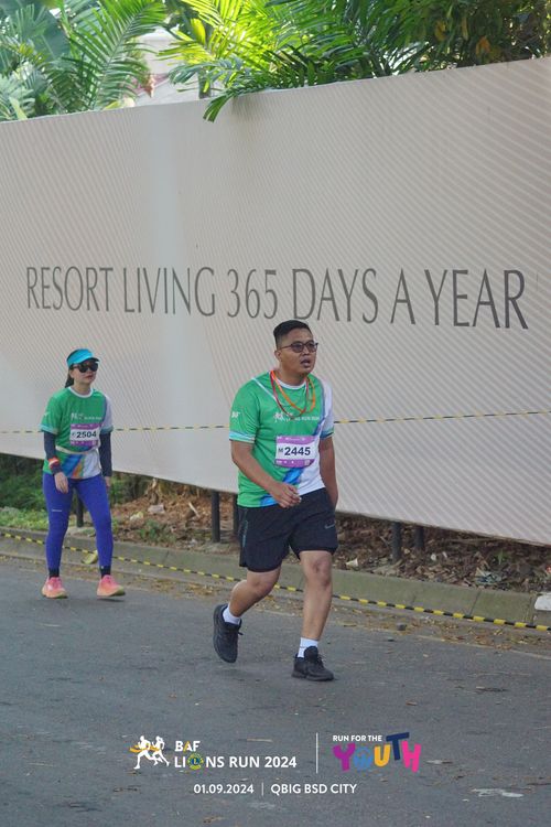 Race photo from BAF LIONS RUN 2024