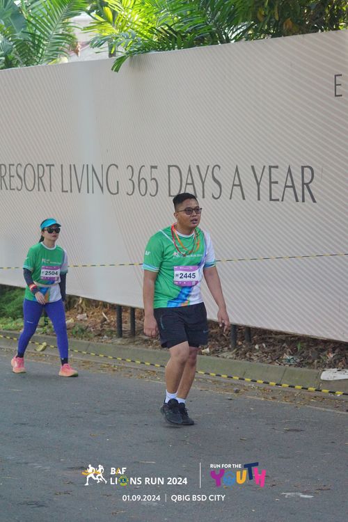 Race photo from BAF LIONS RUN 2024