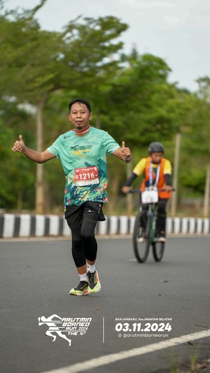 Race photo from Arutmin Borneo Run 2024