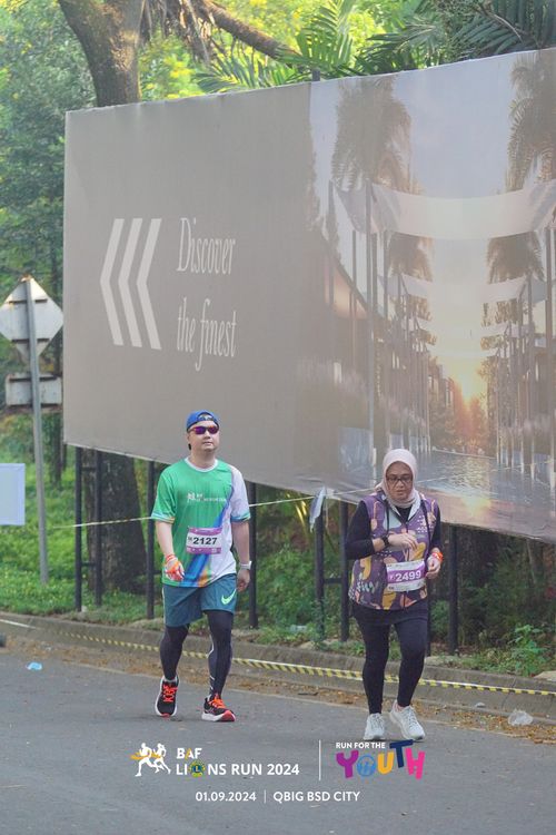 Race photo from BAF LIONS RUN 2024