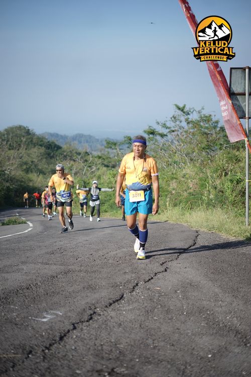 Race photo from Kelud Vertical Challenge 2024