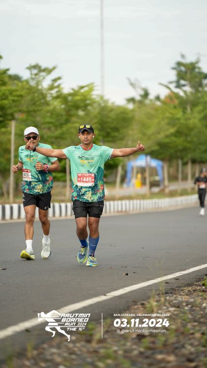 Race photo from Arutmin Borneo Run 2024