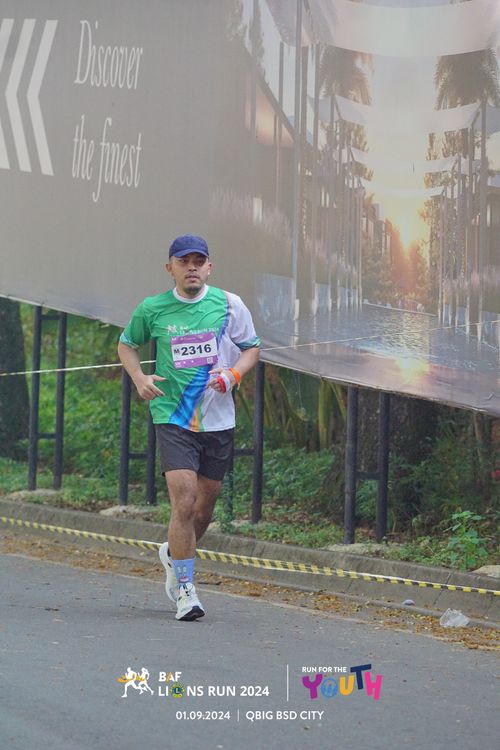 Race photo from BAF LIONS RUN 2024