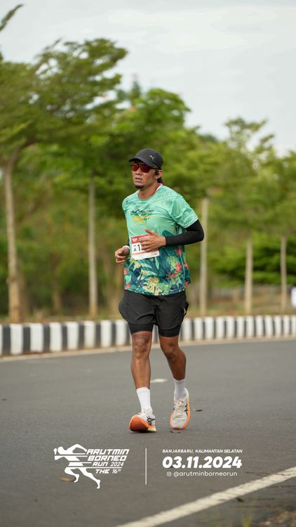 Race photo from Arutmin Borneo Run 2024