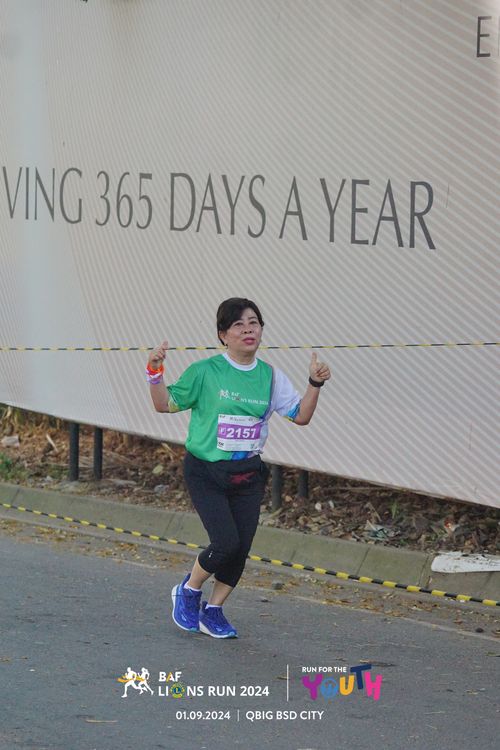 Race photo from BAF LIONS RUN 2024