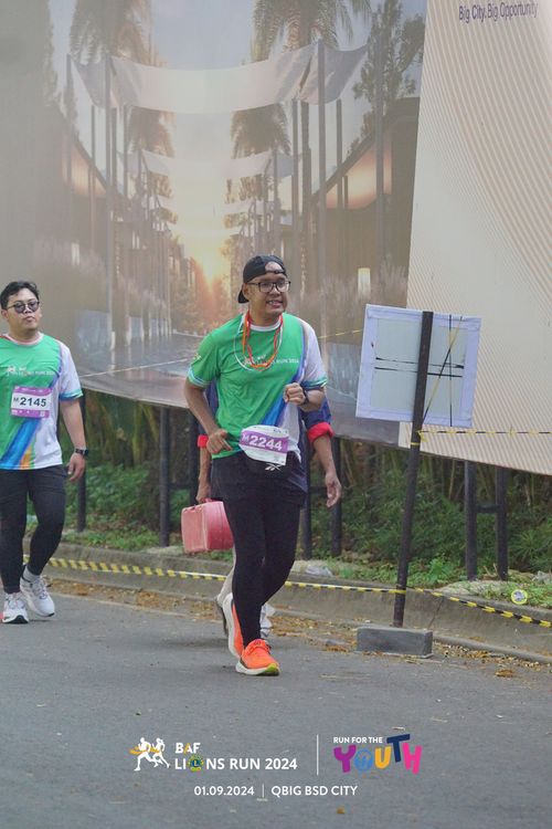 Race photo from BAF LIONS RUN 2024