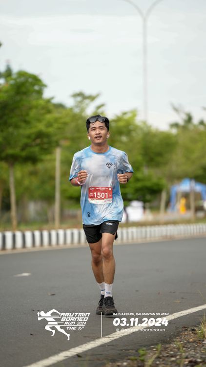 Race photo from Arutmin Borneo Run 2024