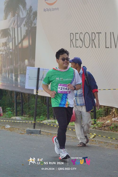 Race photo from BAF LIONS RUN 2024