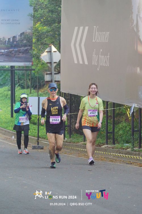 Race photo from BAF LIONS RUN 2024