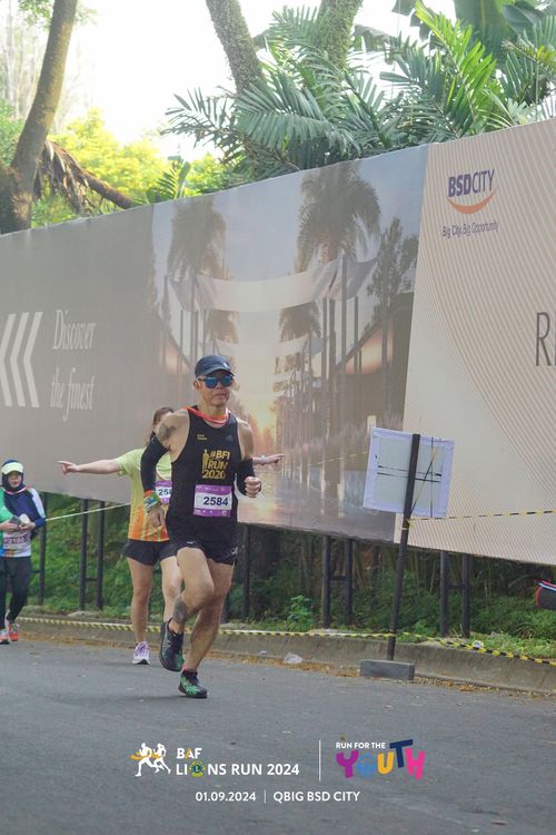 Race photo from BAF LIONS RUN 2024