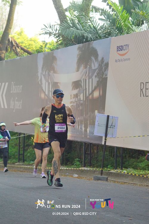 Race photo from BAF LIONS RUN 2024