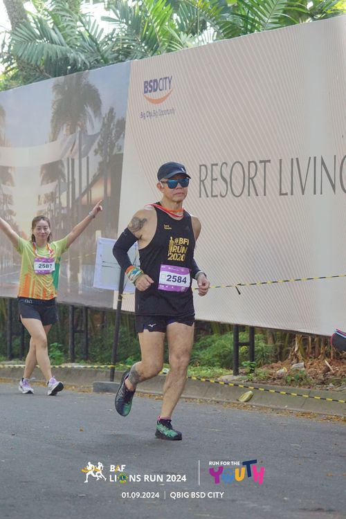 Race photo from BAF LIONS RUN 2024