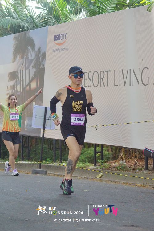 Race photo from BAF LIONS RUN 2024