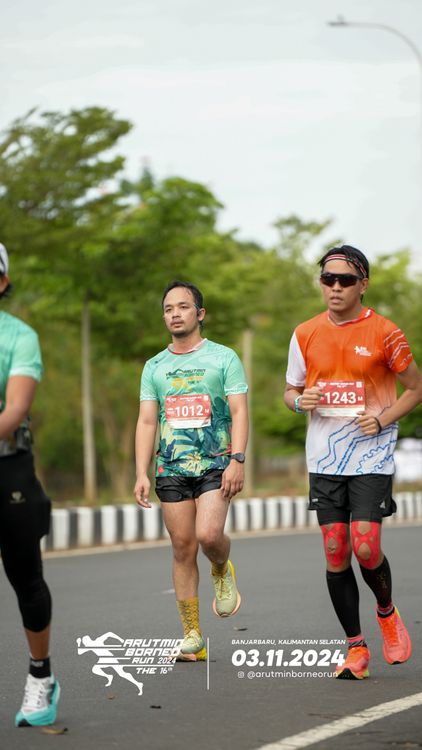 Race photo from Arutmin Borneo Run 2024