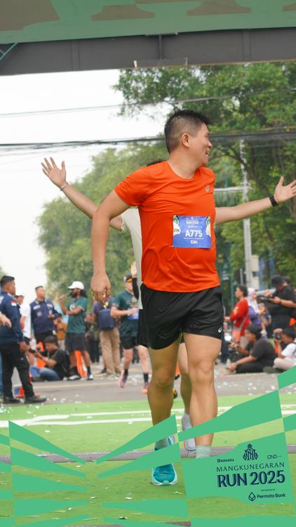 Race photo from Mangkunegaran Run 2025
