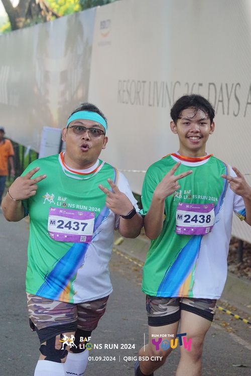 Race photo from BAF LIONS RUN 2024