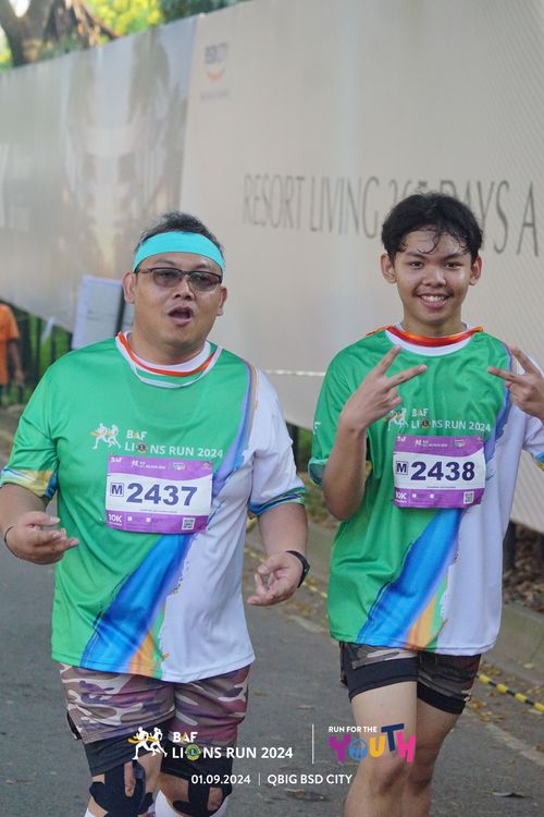 Race photo from BAF LIONS RUN 2024