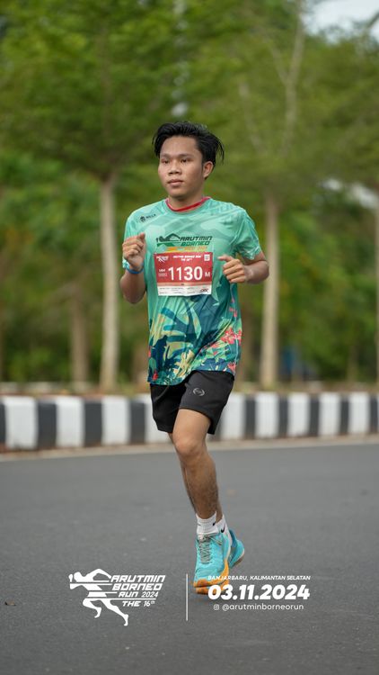 Race photo from Arutmin Borneo Run 2024