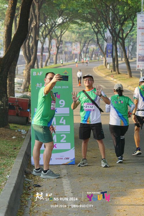 Race photo from BAF LIONS RUN 2024