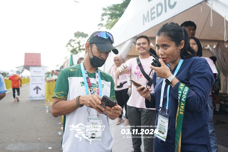 Race photo from Arutmin Borneo Run 2024