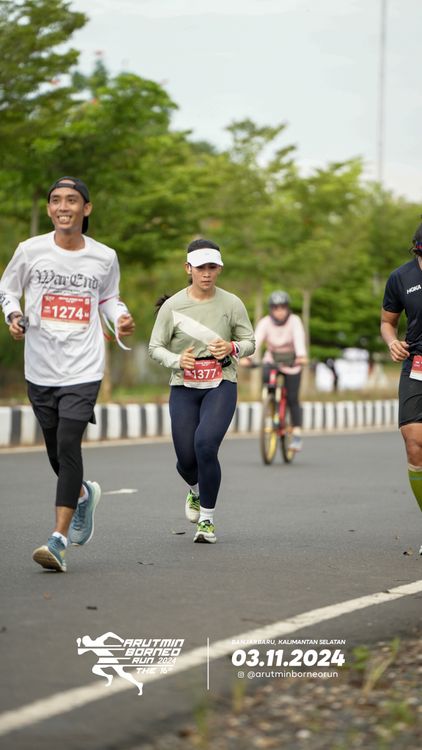 Race photo from Arutmin Borneo Run 2024