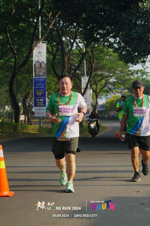 Race photo from BAF LIONS RUN 2024