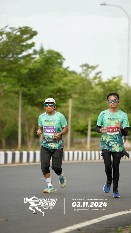 Race photo from Arutmin Borneo Run 2024