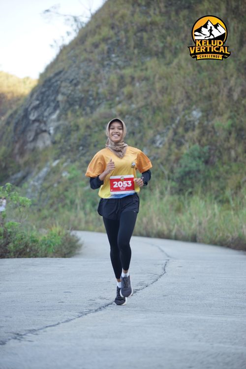 Race photo from Kelud Vertical Challenge 2024