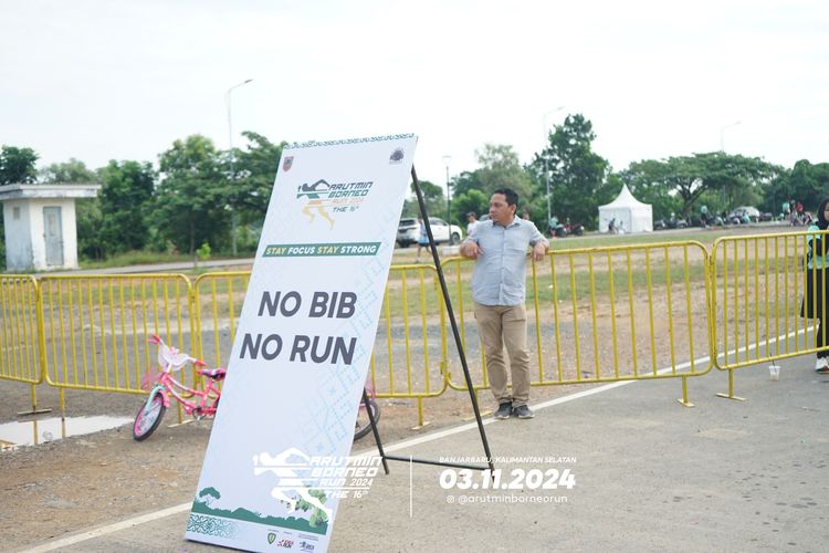 Race photo from Arutmin Borneo Run 2024
