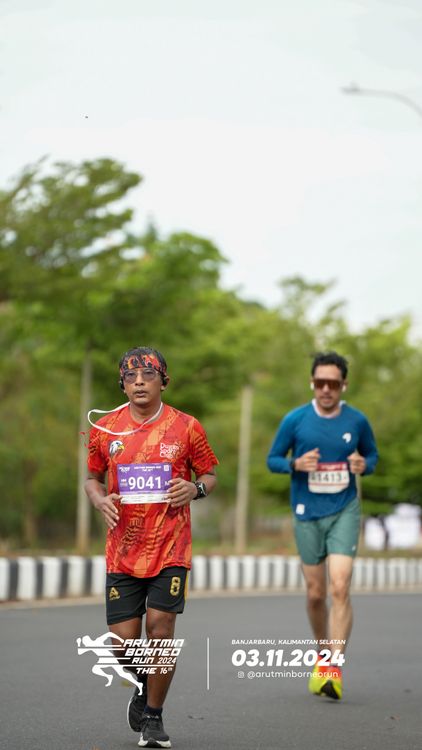 Race photo from Arutmin Borneo Run 2024