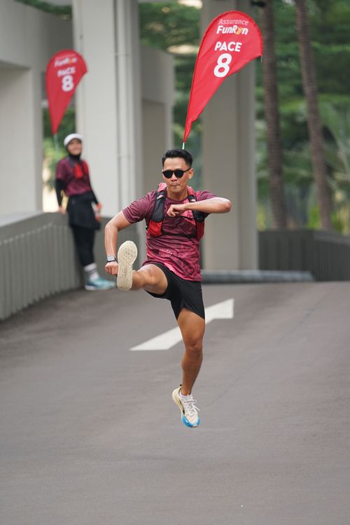 Race photo from Assurance Fun Run 2024