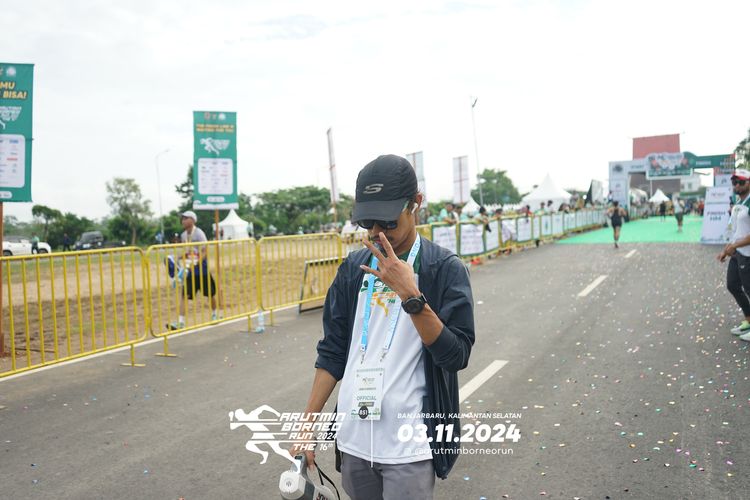 Race photo from Arutmin Borneo Run 2024