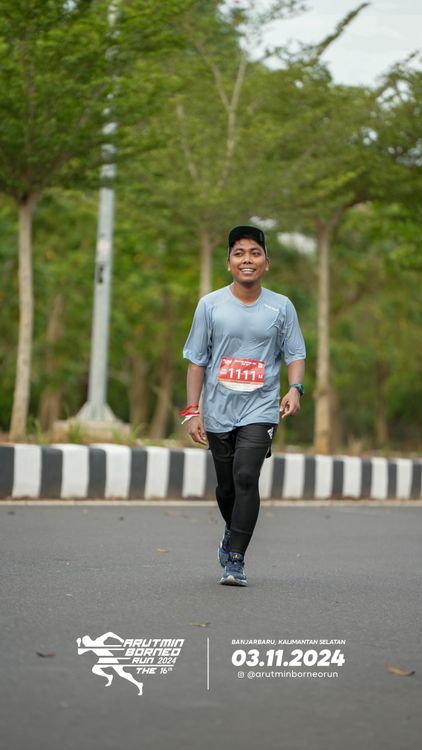Race photo from Arutmin Borneo Run 2024